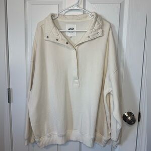 NWOT Aerie Oh Snap Sweatshirt Cream Large